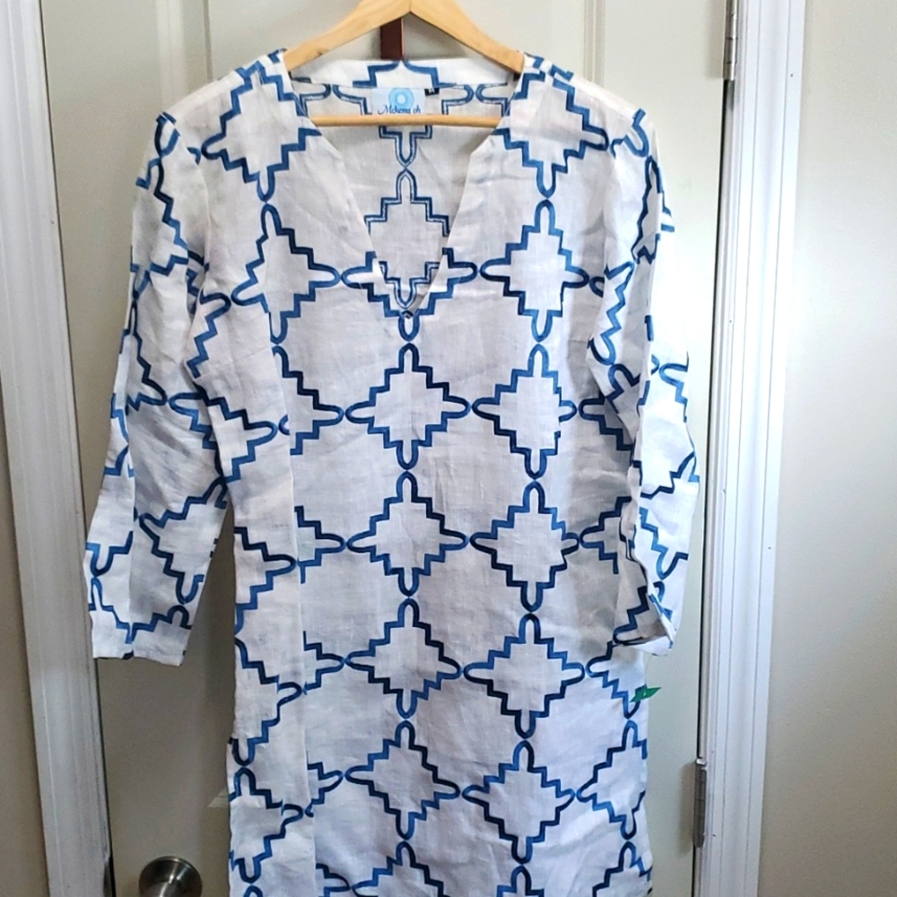 Embroidered Linen Tunic